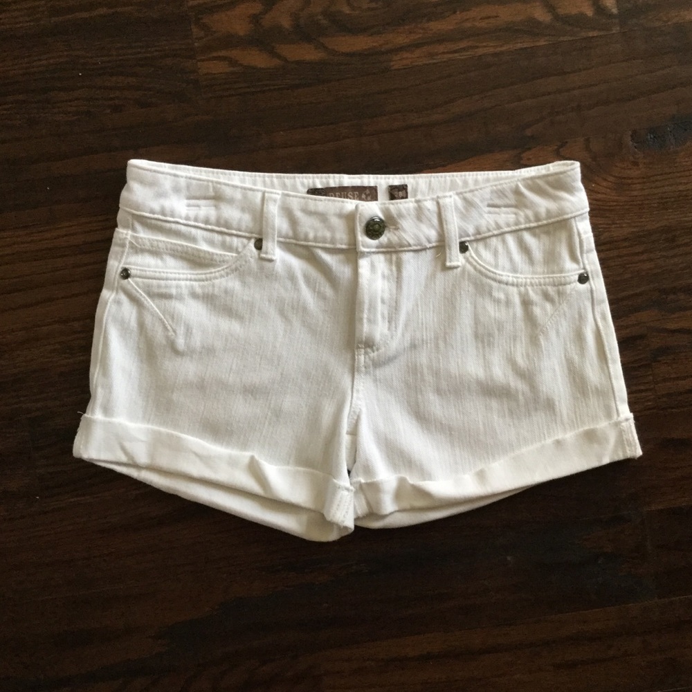 Reuse Cute and Comfy White Denim Shorts
